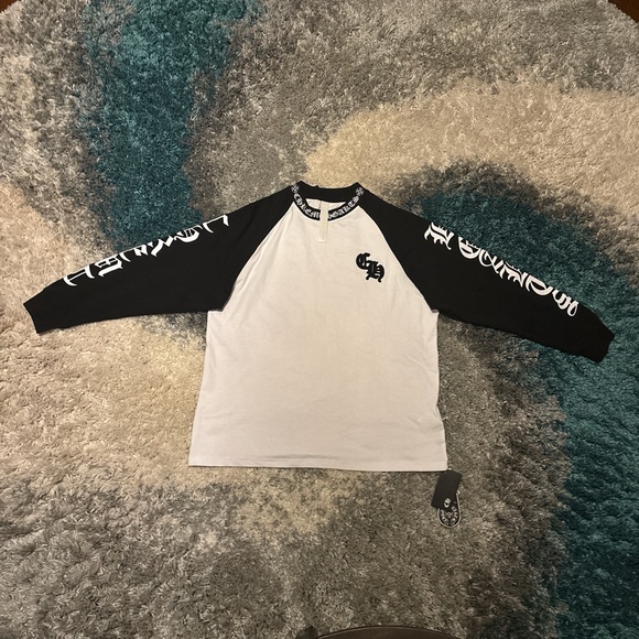 Chrome Hearts Black and White Long Sleeve Tee